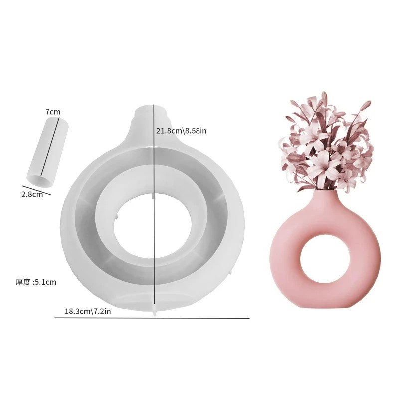 Potsticker Mold - Silicone Mold for Vases Resin Flower