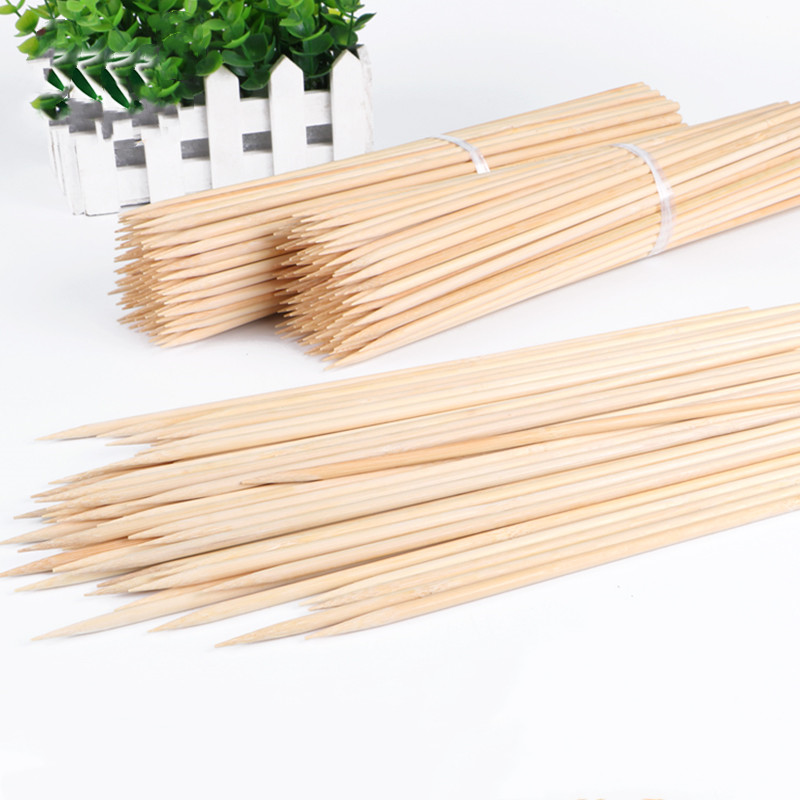 Corn Dog Stick - 100pcs 20-50CM Disposable Food Sticks Bamboo