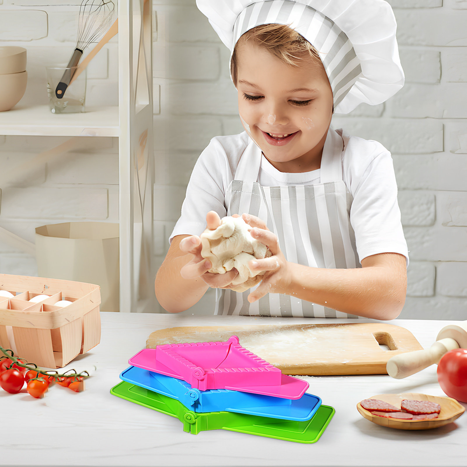Dumpling Press Set - 3Pcs Dumpling Mold Plastic Set Manual