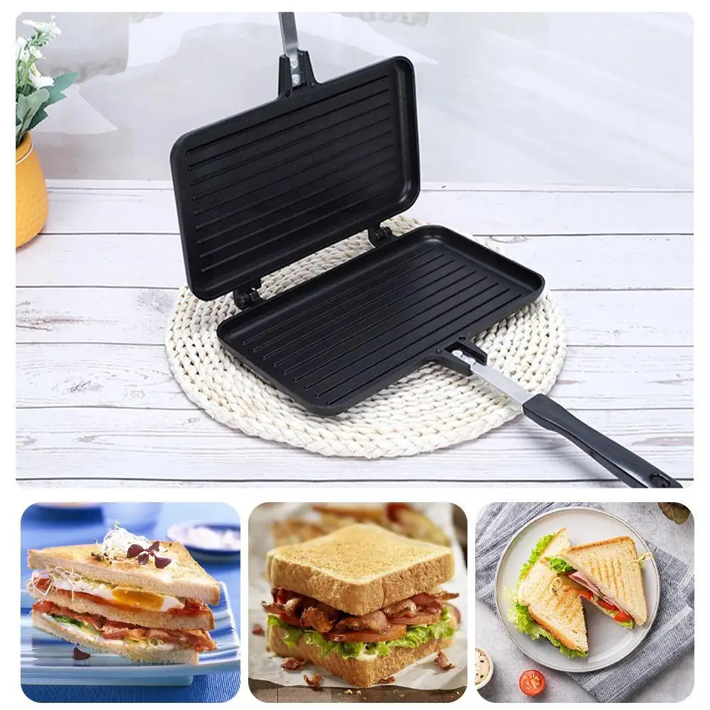Cast Iron Corn - Double-Sided Frying Pan Non-Stick Sandwich Maker