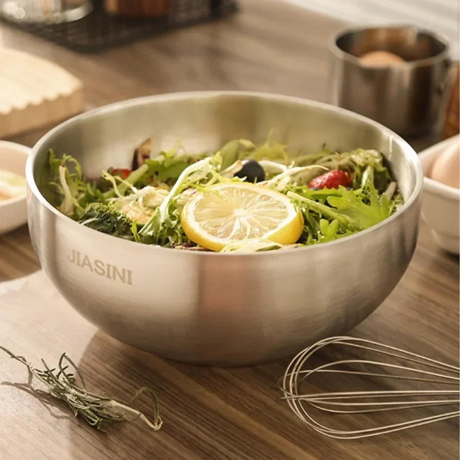 Dim Sum Basket - Large capacity stainless steel bowl, double