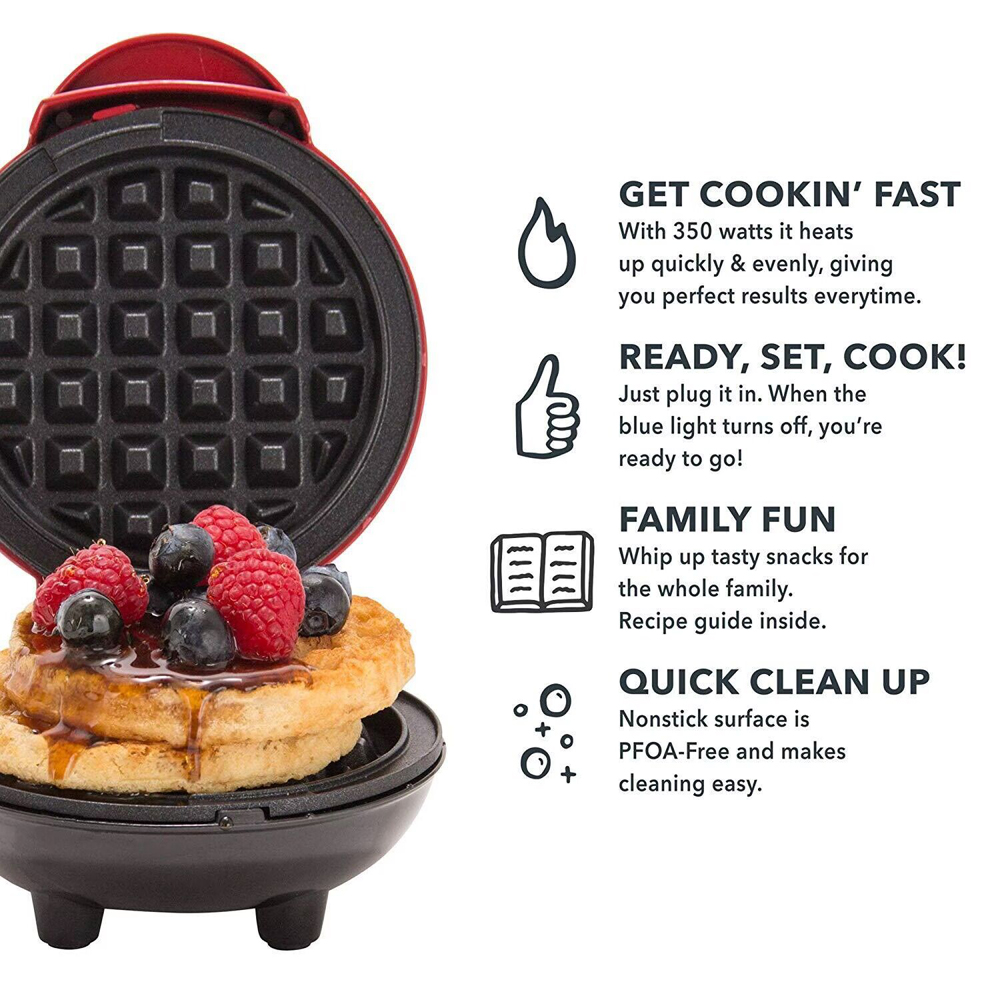 Mini Waffle Maker Bubble Egg C - огляд і ціна Egg Waffle Pan