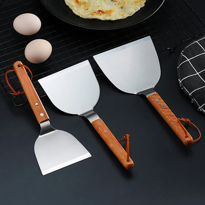 Stainless Steel Wooden Handle  - огляд і ціна Okonomiyaki Spatula