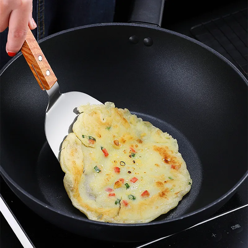 Stainless Steel Wooden Handle  - огляд і ціна Okonomiyaki Spatula