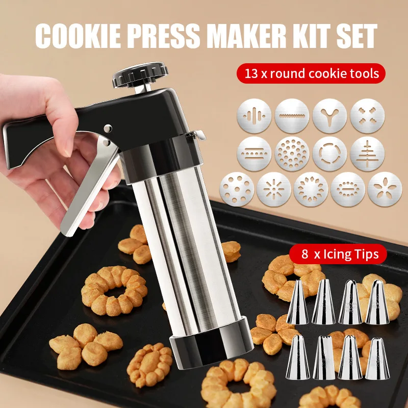 Cookie Press Gun Kit Stainless - огляд і ціна Churros Maker Gun
