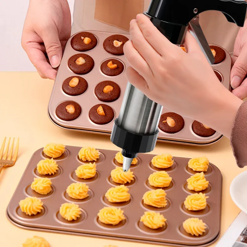 Cookie Press Gun Kit Stainless - огляд і ціна Churros Maker Gun