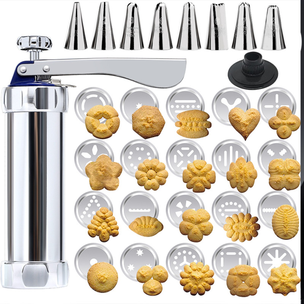 Stainless Steel Cookie Press K - огляд і ціна Churros Maker Gun