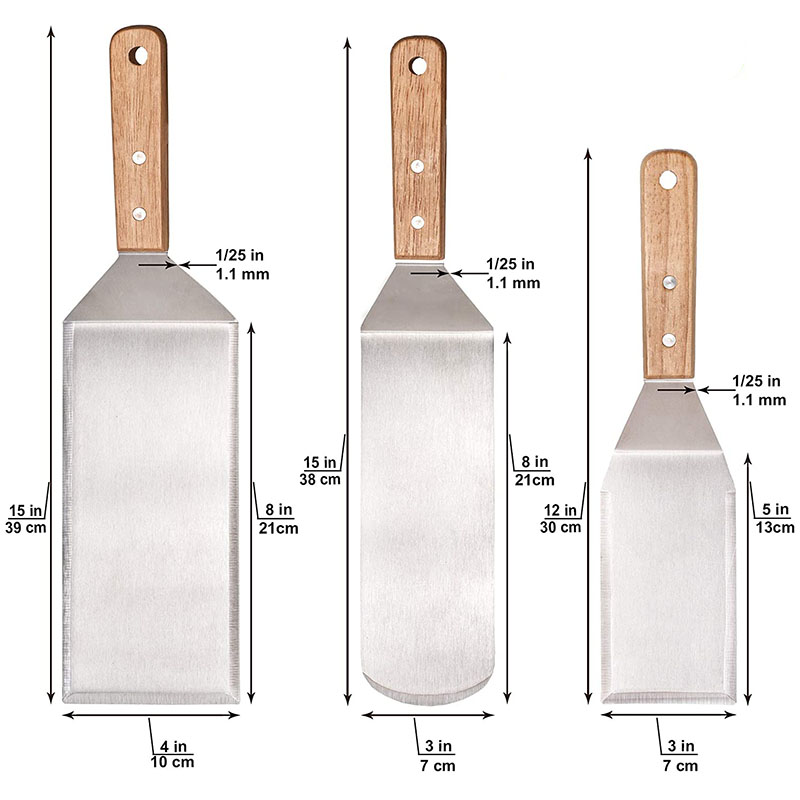 Professional Spatulas Set, Ove - огляд і ціна Okonomiyaki Spatula