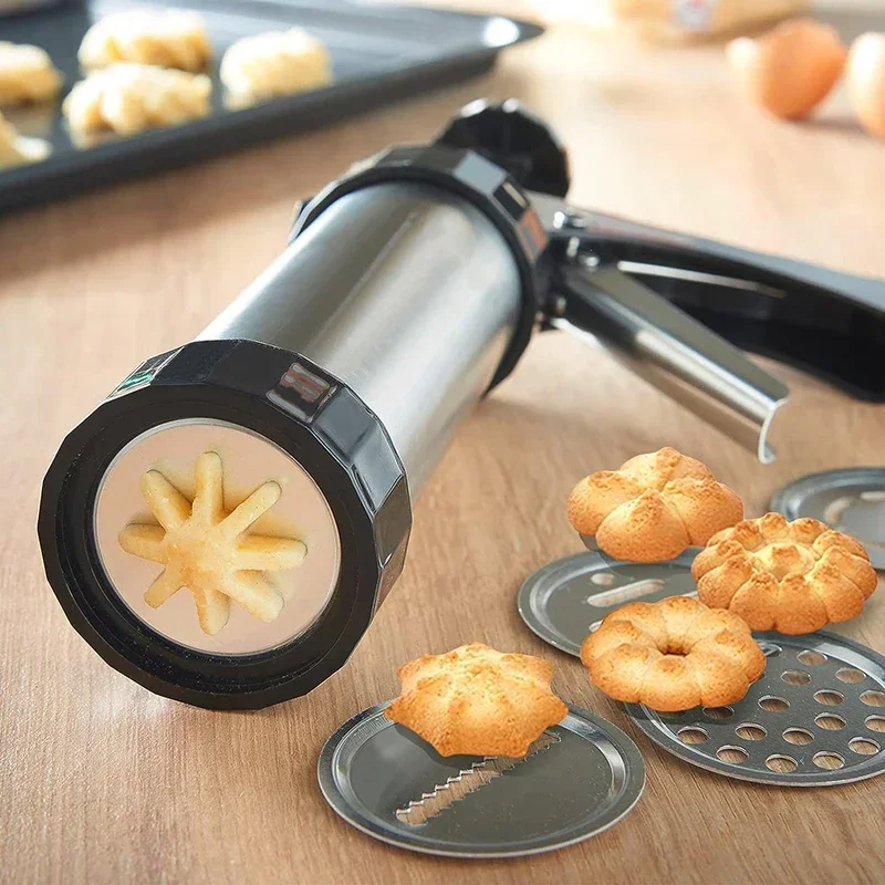 Cookie Press Gun Kit Stainless - огляд і ціна Churros Maker Gun