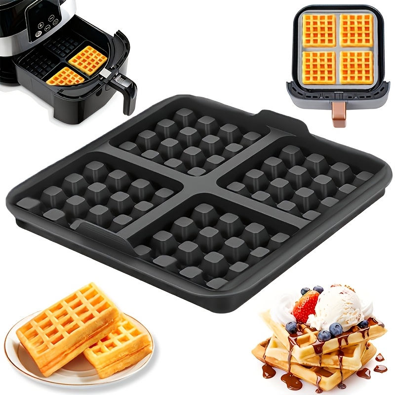Square Waffle Mold, Non-Stick  - огляд і ціна Egg Waffle Pan