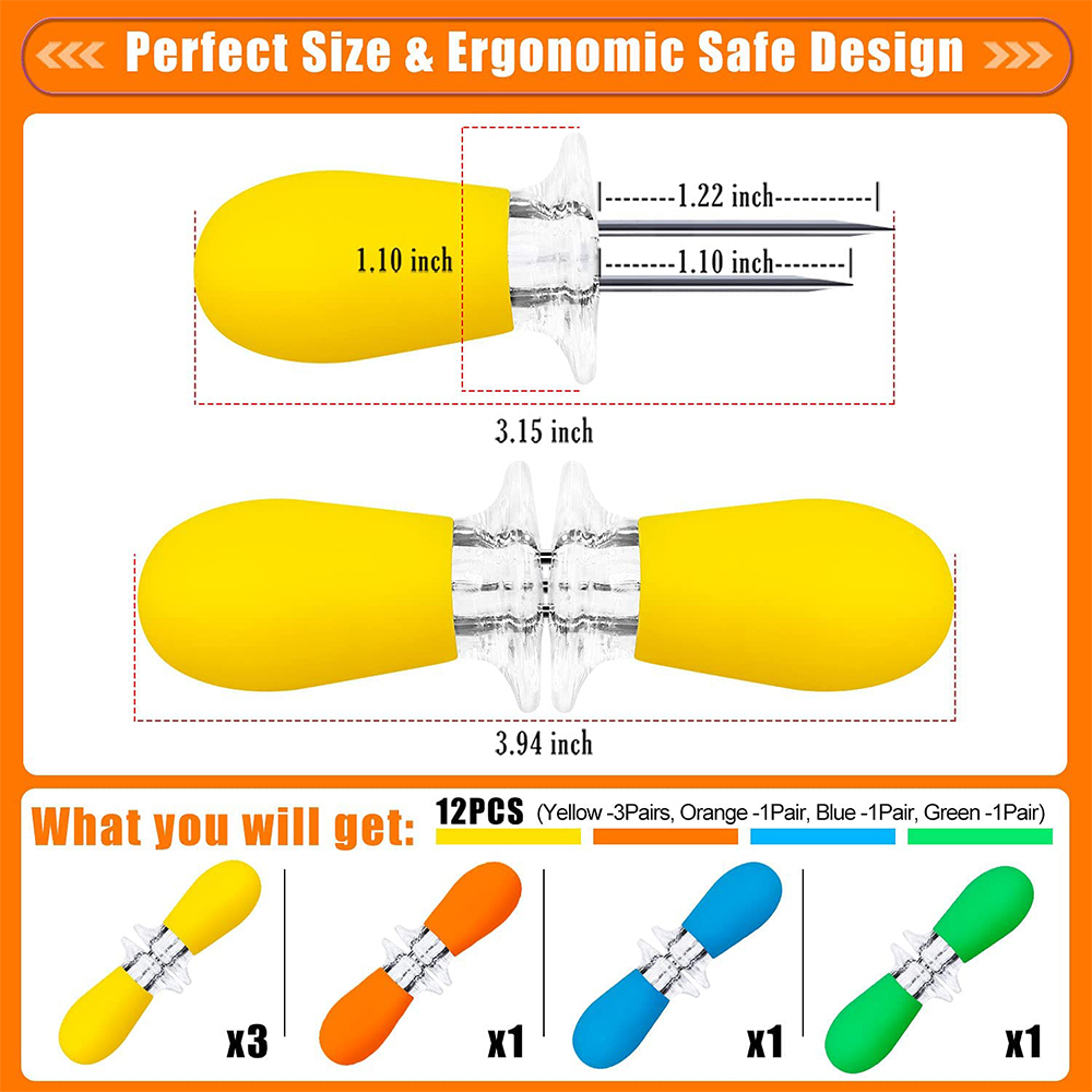 LMETJMA 12pcs/set Corn Holders - огляд і ціна Corn Dog Stick