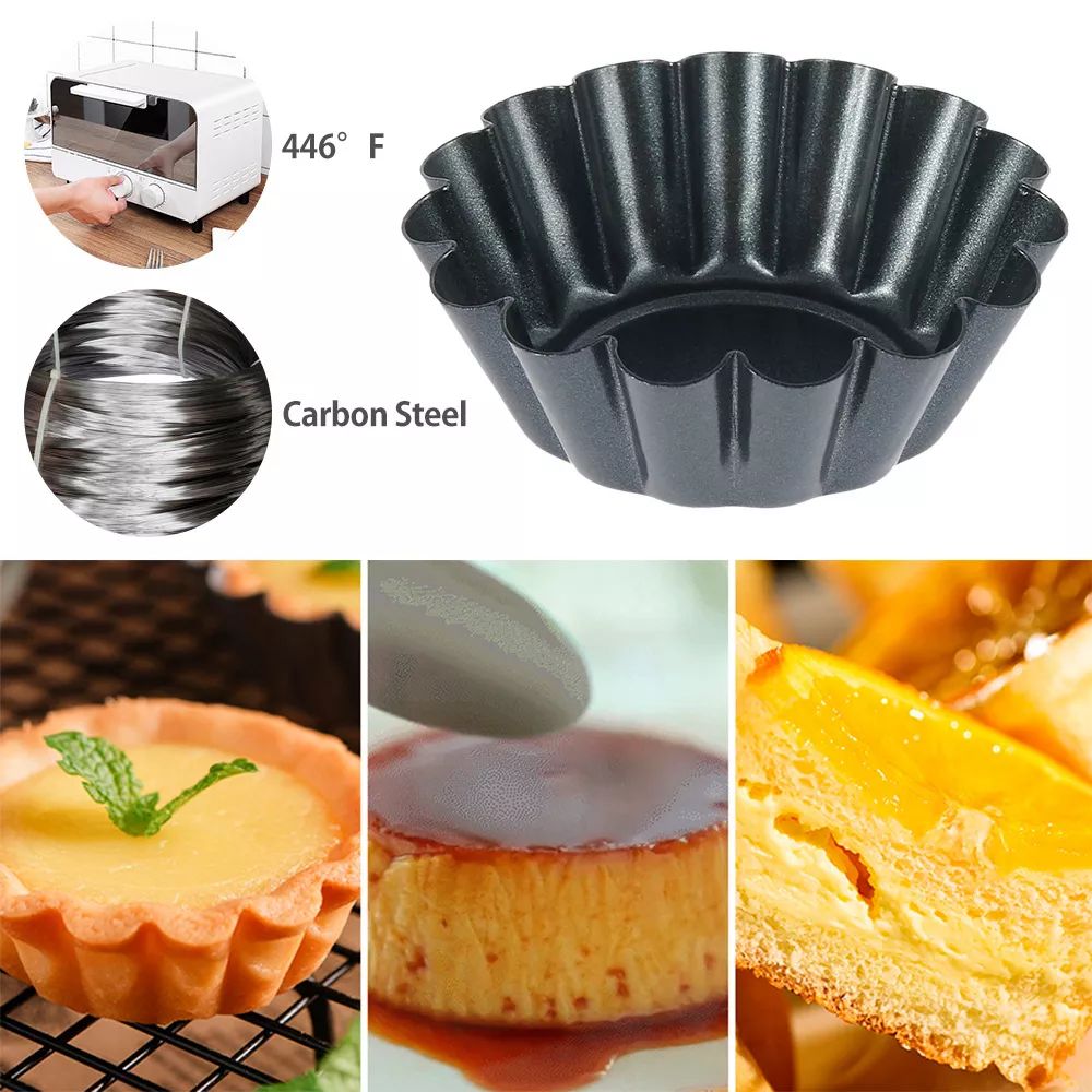4PCS Mini Round Nonstick Tart  - огляд і ціна Egg Waffle Pan