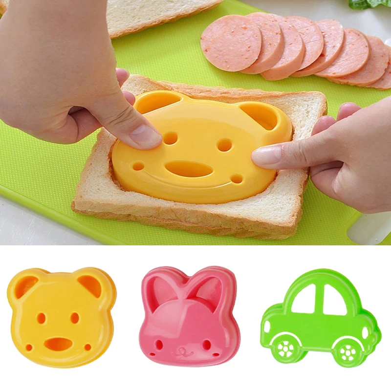 2pcs Sandwich Mould Bear Cat R - огляд і ціна Bunny Cake Mold