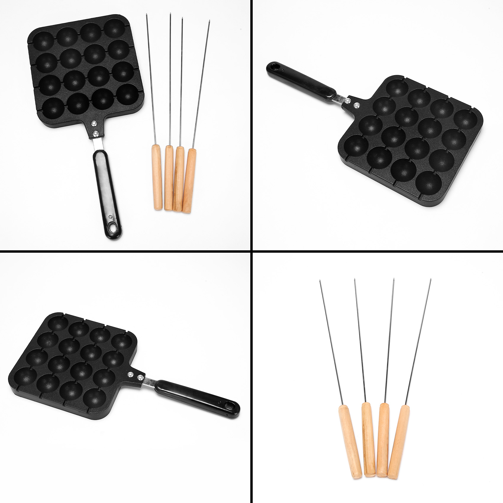 F-T 16 Holes Aluminum Takoyaki - огляд і ціна Takoyaki Grill Plate