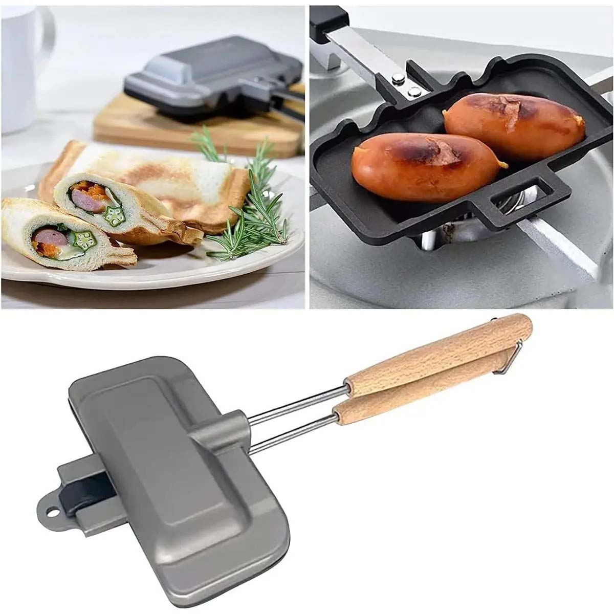 Breakfast Sandwich Maker, 4W1H - огляд і ціна Hot Dog Press