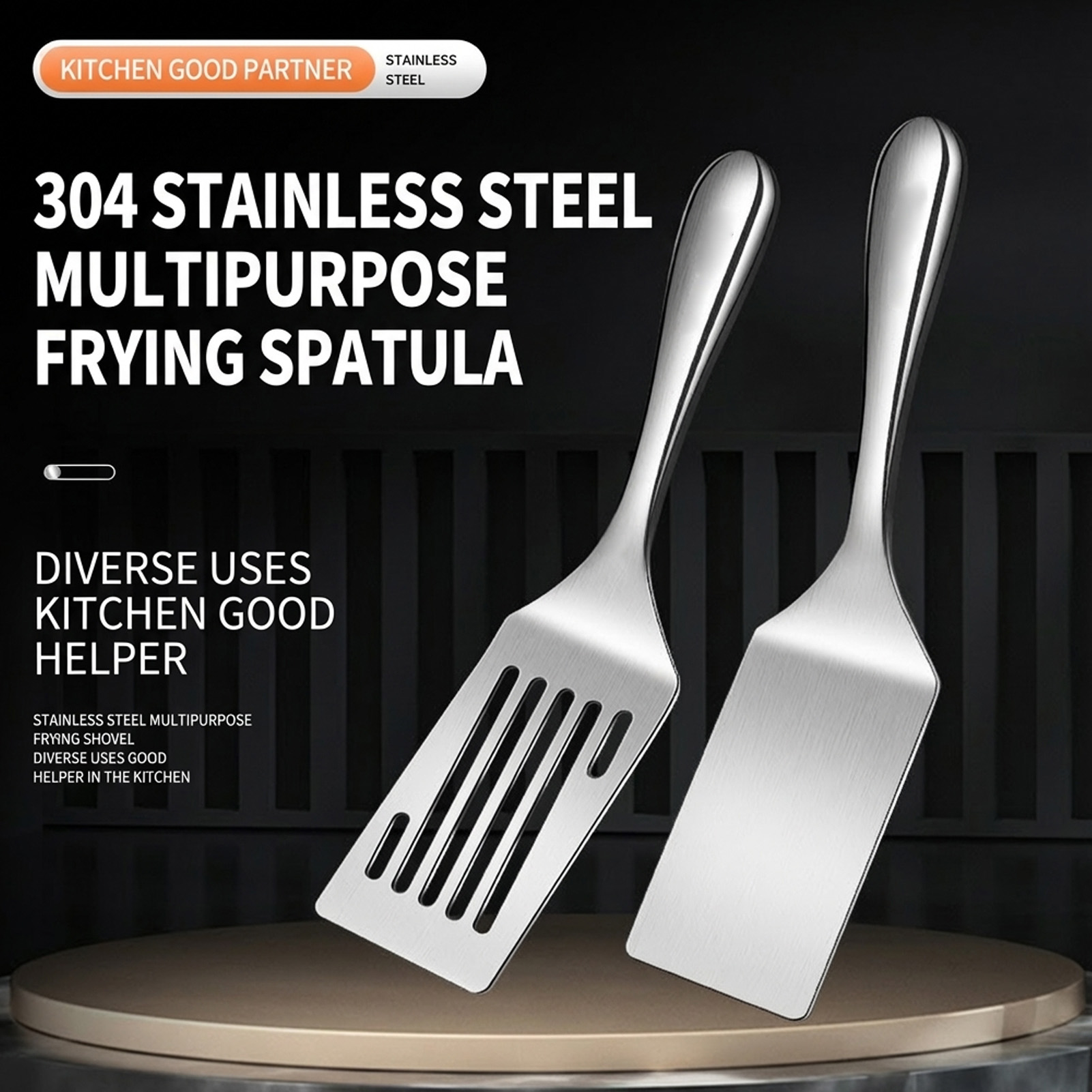 Stainless Steel Spatula Short  - огляд і ціна Okonomiyaki Spatula