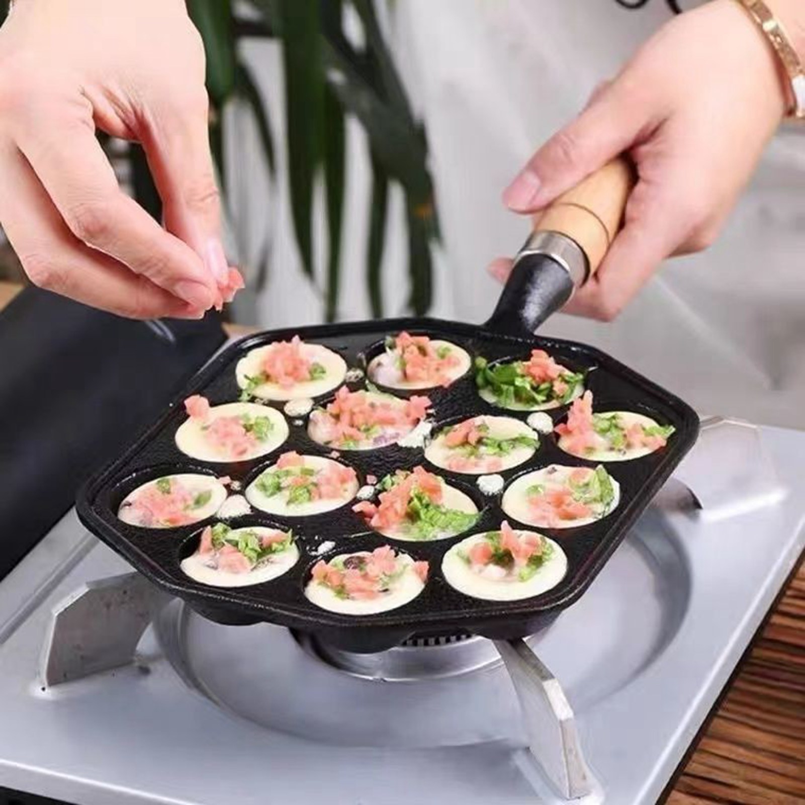 Takoyaki Grill Pan Easy To Cle - огляд і ціна Takoyaki Grill Plate