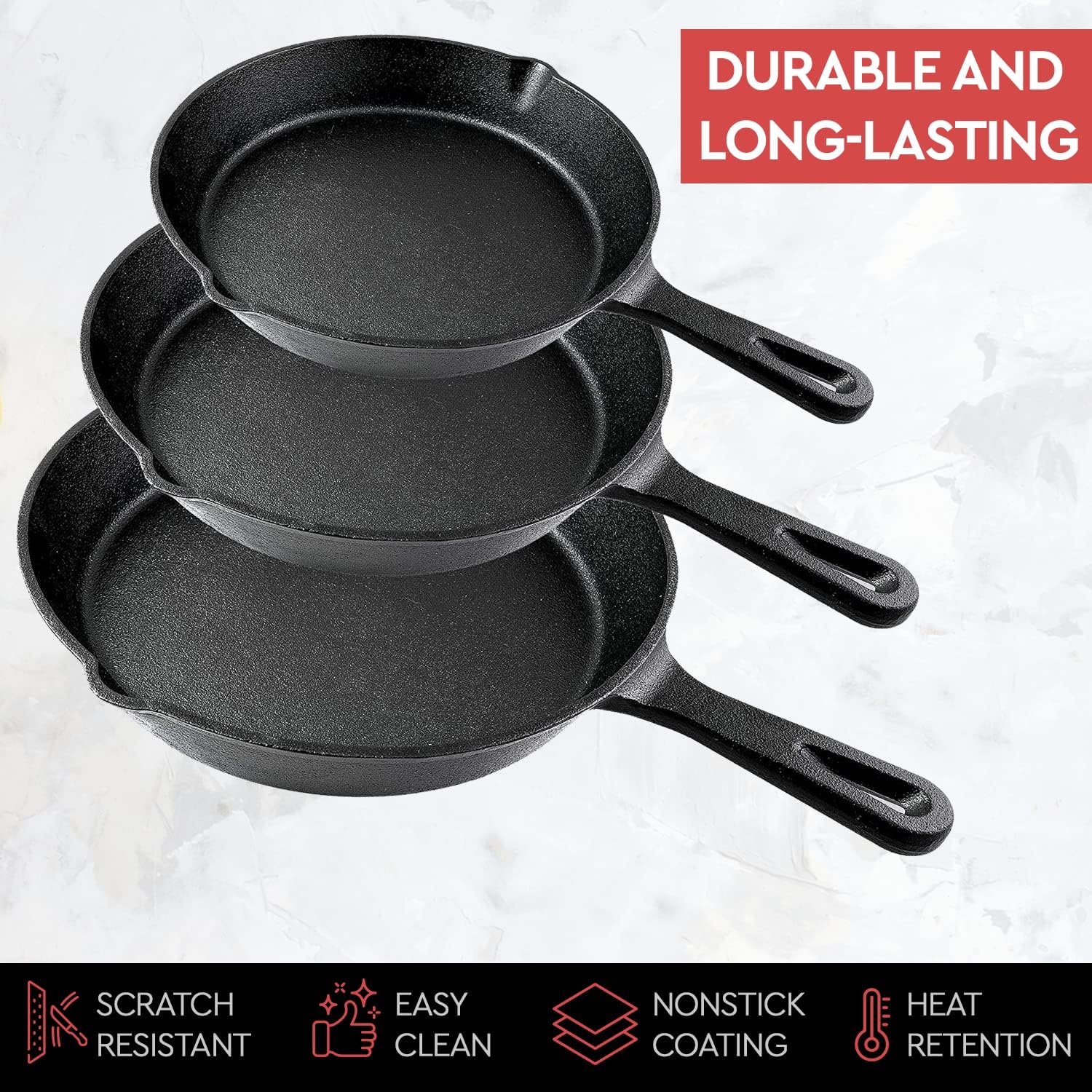14/16/20cm Cast Iron Frying Pa - огляд і ціна Cast Iron Corn