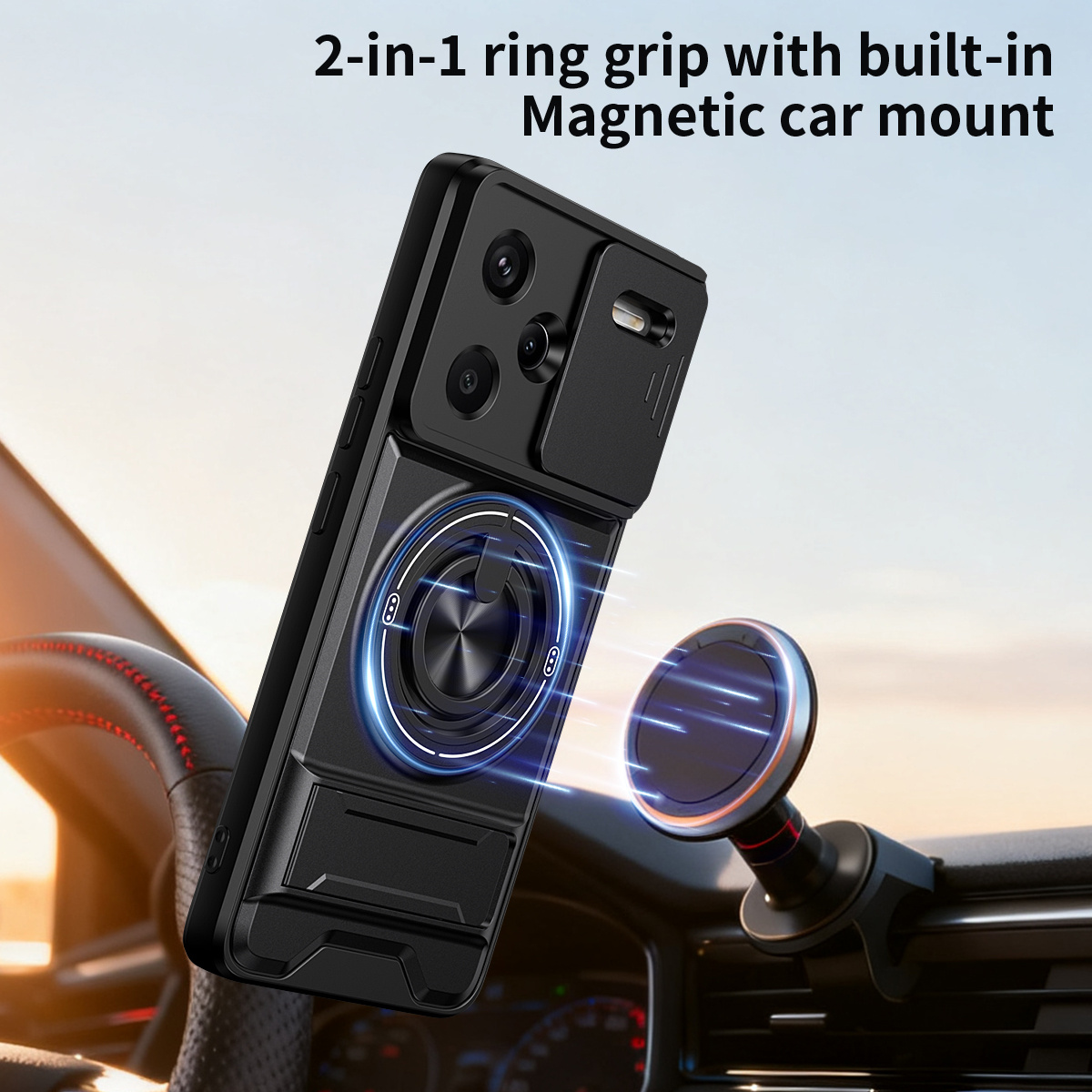 Lens Slide Camera Phone Case f - огляд і ціна Taco Stand Holder