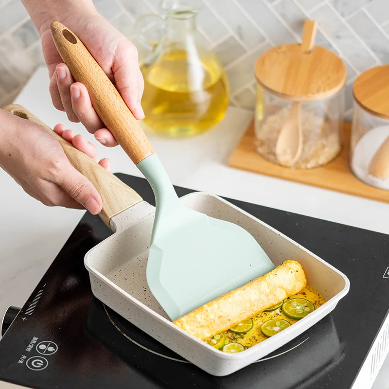 2Pcs Silicone Spatula Wide Mou - огляд і ціна Okonomiyaki Spatula